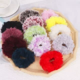 Двусторонняя флисовая пряжа, пряжа из искусственного меха, пряжа из длинноворсовой норки, пряжа из меха норки, толстая шарфовая пряжа ручной вязки.