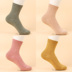 Phụ nữ mùa thu và mùa đông retro dày ống ống dày mềm ấm ấm dài eo thể thao vớ cotton đơn giản quần tất đồ lót Vớ bông