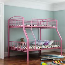 Nordic minimal double bed with iron bed and lower bed