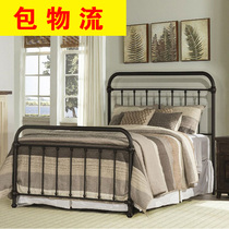 Modern minimal iron double bed Red Princess bed Restorative wind bed Restorative wind bed 1 5m 1 8m