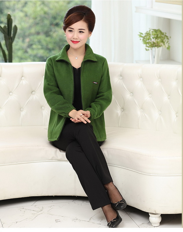 [Đặc biệt hàng ngày] Áo len mùa xuân và mùa thu của phụ nữ trung niên 40 tuổi Áo khoác lông cừu trung niên 50 áo khoác của mẹ áo kiểu tuổi 40