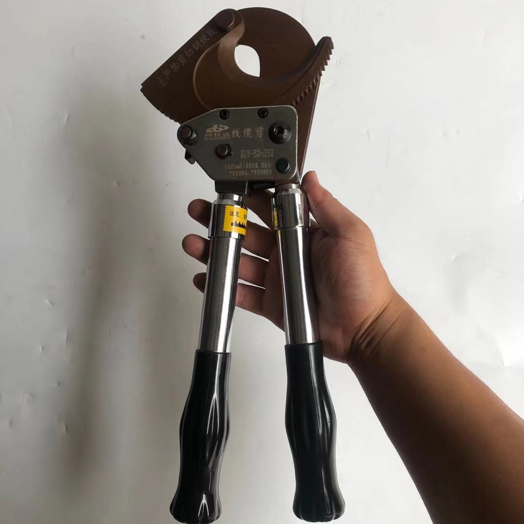 Bashida XLT-52-J52 gear wire cutter 500 square cable cable cutter manual ratchet scissors