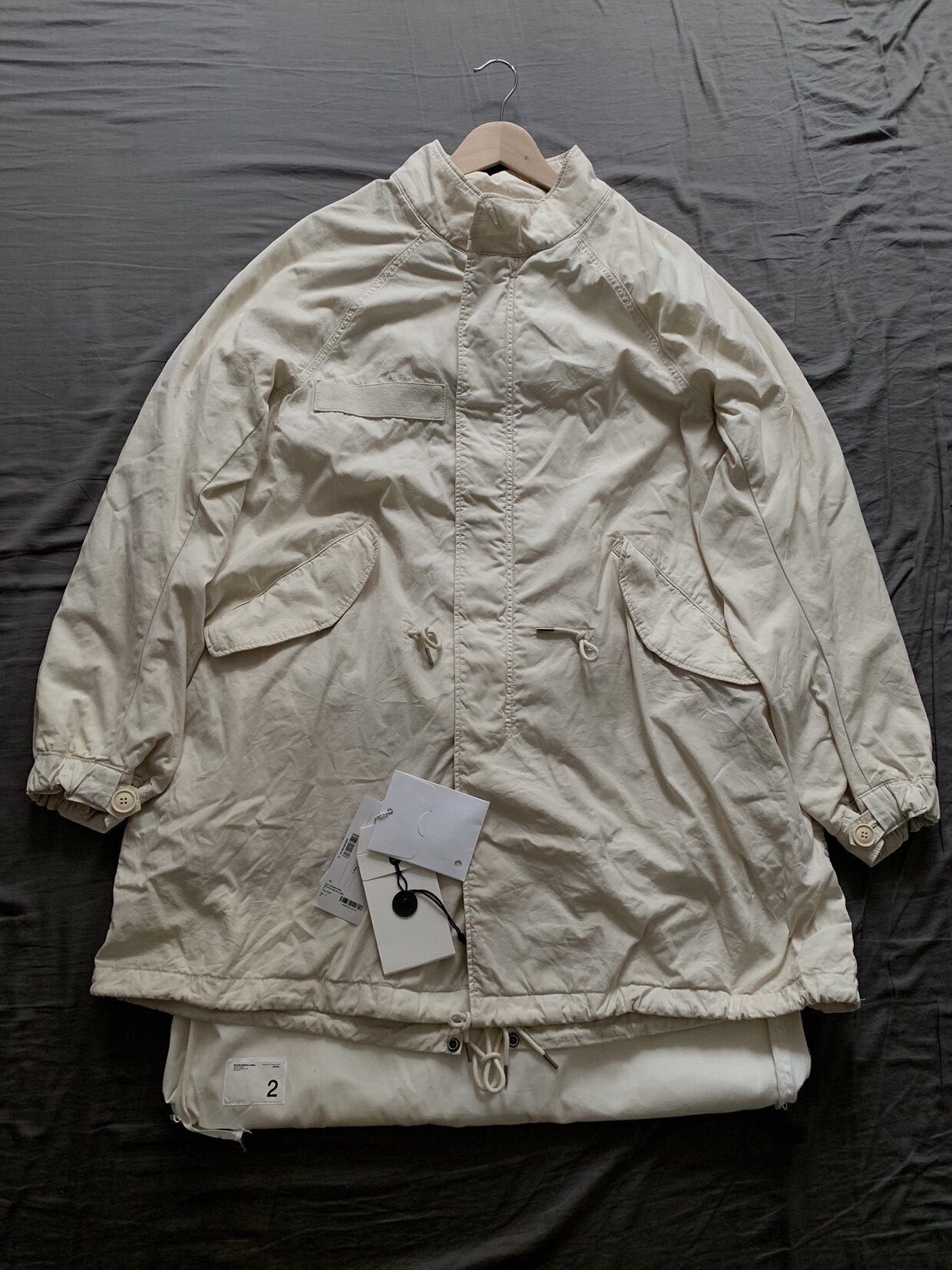 VISVIM SIX-FIVE FISHTAIL PARKA IVORY VISVIM 22AW SIX-FIVE FISHTAIL