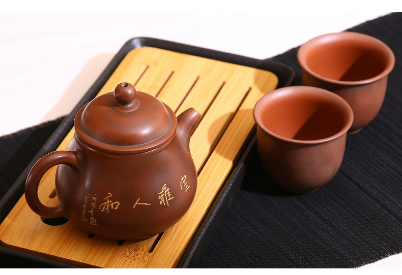Tại thời điểm này, bộ ấm trà gốm sứ Quảng Tây Qinzhou Yuxing đặt bộ nồi thủ công nổi tiếng Pan pot pot pot set set - Trà sứ