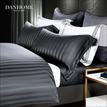 Danhong imported 100 Egyptian long-staple cotton tribute satin jacquard four-piece set of high-grade five-star hotel bedding