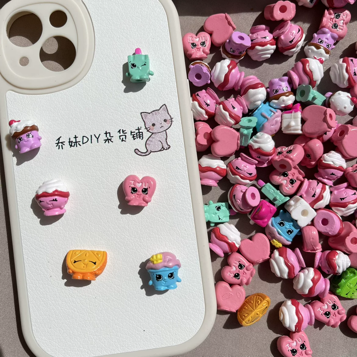 Мини тайный шкатулка (в стиле Shopkins), маленькая игровая игрушка, 4×3,2×2 см, ассорти 4 шт. случайно
