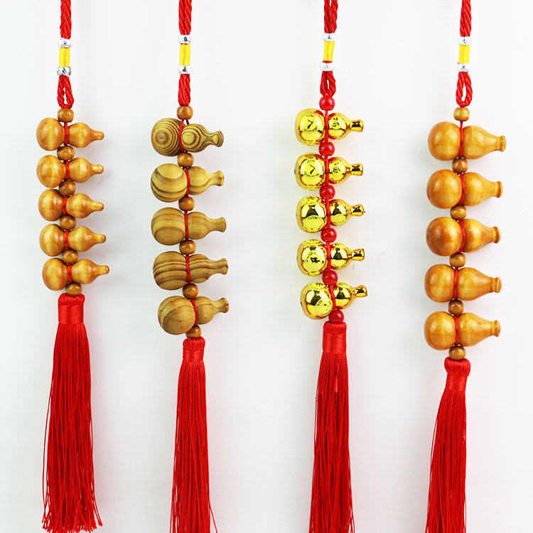 Five-hoist hanging piece of wood hoist Fengshui Five Fushu household feng shui hanging out into the Ping Ang Golden Hoist