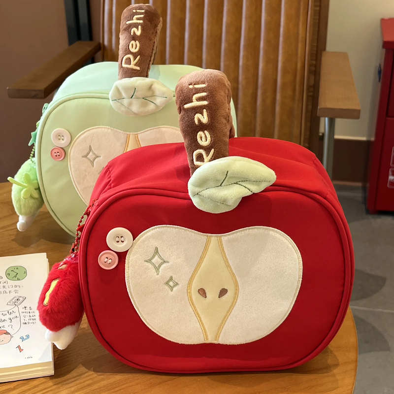 Red Apple Storage Bag Female Bridesmaid Gift Bag Practical Wedding Birthday Gift Tote Bag Storage Bag