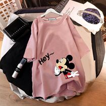 Pregnancy Woman Bottling 2022 Summer T-shirt Short Sleeve Pure Cotton Ice Silk Cotton Blouse Summer Pregnant Woman Dress With Dress and summer dress