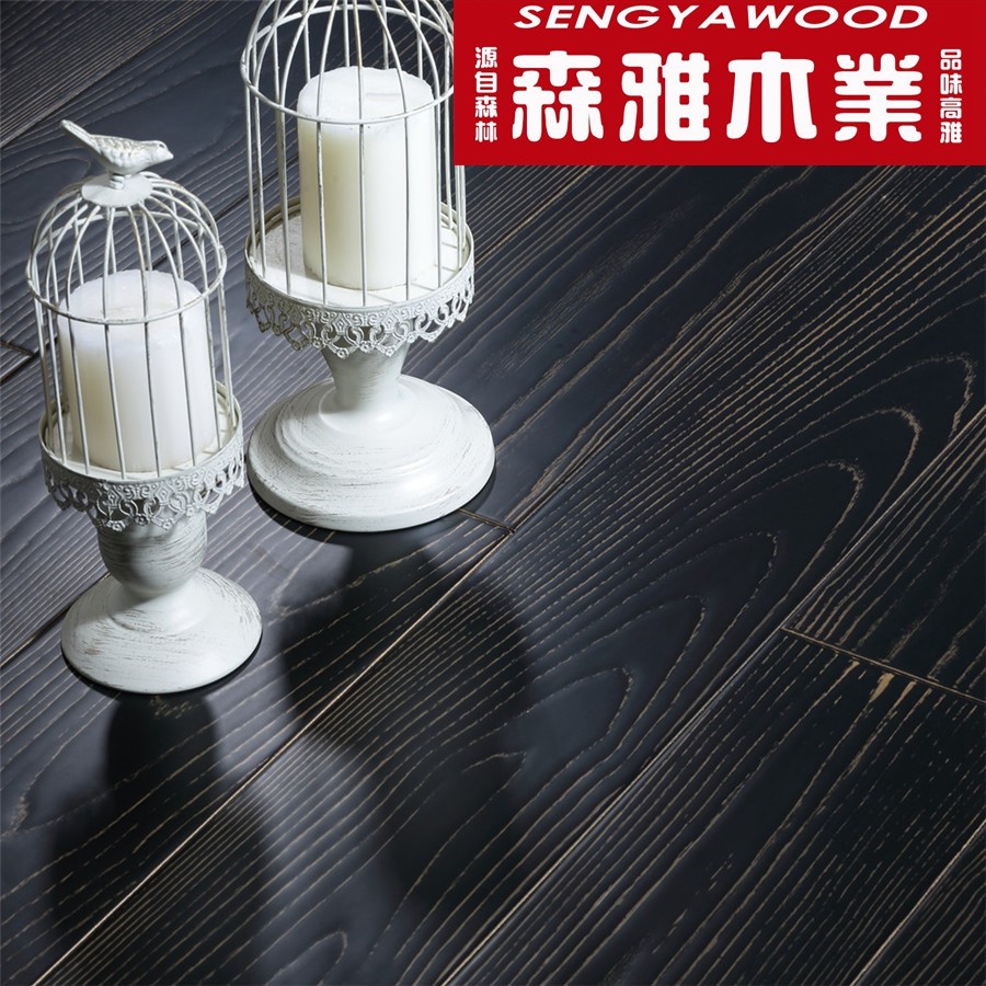 Oak floor multi-layer solid wood composite floor oak black gold powder factory direct sales geothermal floor warm wood floor