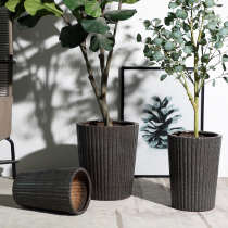 Minimalist floor ceramic special flower pot mall Yugali Tree outdoor Outdoor Entrance large floor Large caliber planting trees