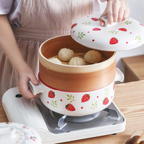 Sun-style casserole sand pot Saucepan Rice Mix Rice Stone Pan Steam Cage HIGH TEMPERATURE RESISTANT HOME KITCHEN GAS STOVE SOUP SAUCEPAN SAUCEPAN