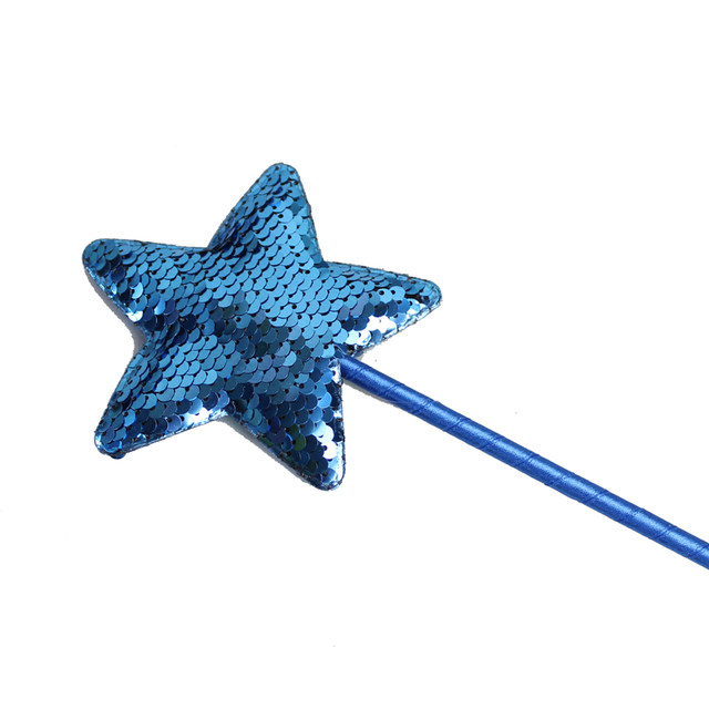 10.5cm sequined star stick prom ການປະຕິບັດຂອງເດັກນ້ອຍດອກຍິງ fairy stick ຂອງຄວາມຍາວປາ magic cane