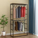 Clothing store display rack floor-standing double-layer clothes hanger men's and women's clothing store shelf display cabinet hanging clothes rack iron art