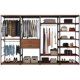Open wardrobe home bedroom cloakroom coat rack storage rack iron rack floor hanging clothes rack walk-in rack