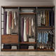 Open wardrobe home bedroom walk-in closet simple storage coat rack cabinet combination steel frame wardrobe
