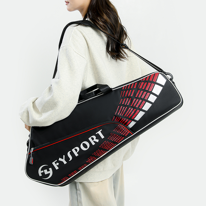 Badminton Bag Large Capacity Unisex Hand-Held Shoulder Tennis Racket Bag Wear-Resistant Badminton Racket Bag Crossbody Bag