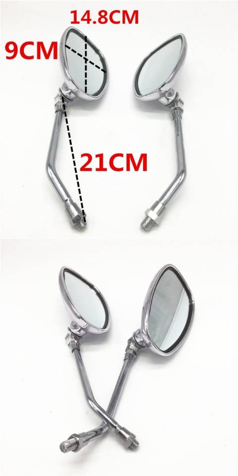 Phụ kiện sửa đổi xe máy Xe điện KOSO gương đạp xe đạp ngược gương nhôm hợp kim gương chiếu hậu gương chiếu hậu xe máy uốn cong