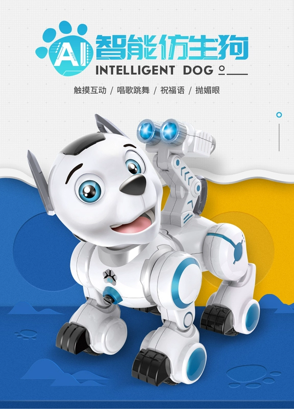 Le có thể trẻ em điều khiển từ xa robot dog Wang Wang đội thông minh dog electric puppy 1-2 tuổi 3 tuổi robot đồ chơi