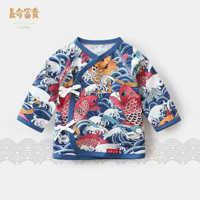 Newborn newborn baby autumn clothes shirt chunkimono baby shirt Spring and Autumn New