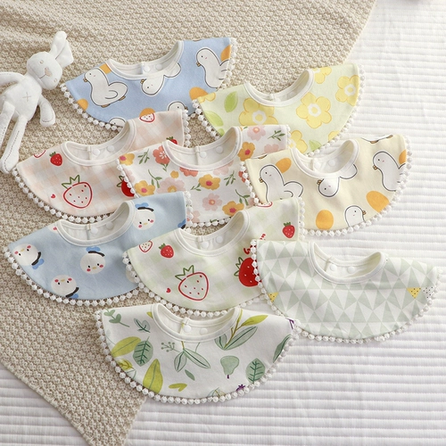 Брендовый скандинавский детский нагрудник, хлопковый водонепроницаемый слюнявчик для новорожденных, скандинавский стиль