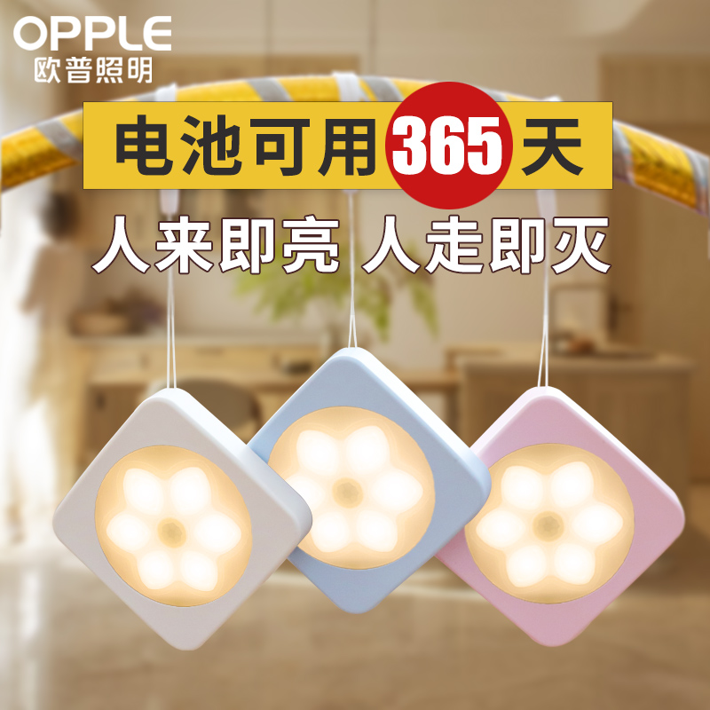 OP lighting LED night light Human body induction light control Aisle night wardrobe cabinet intelligent automatic living light