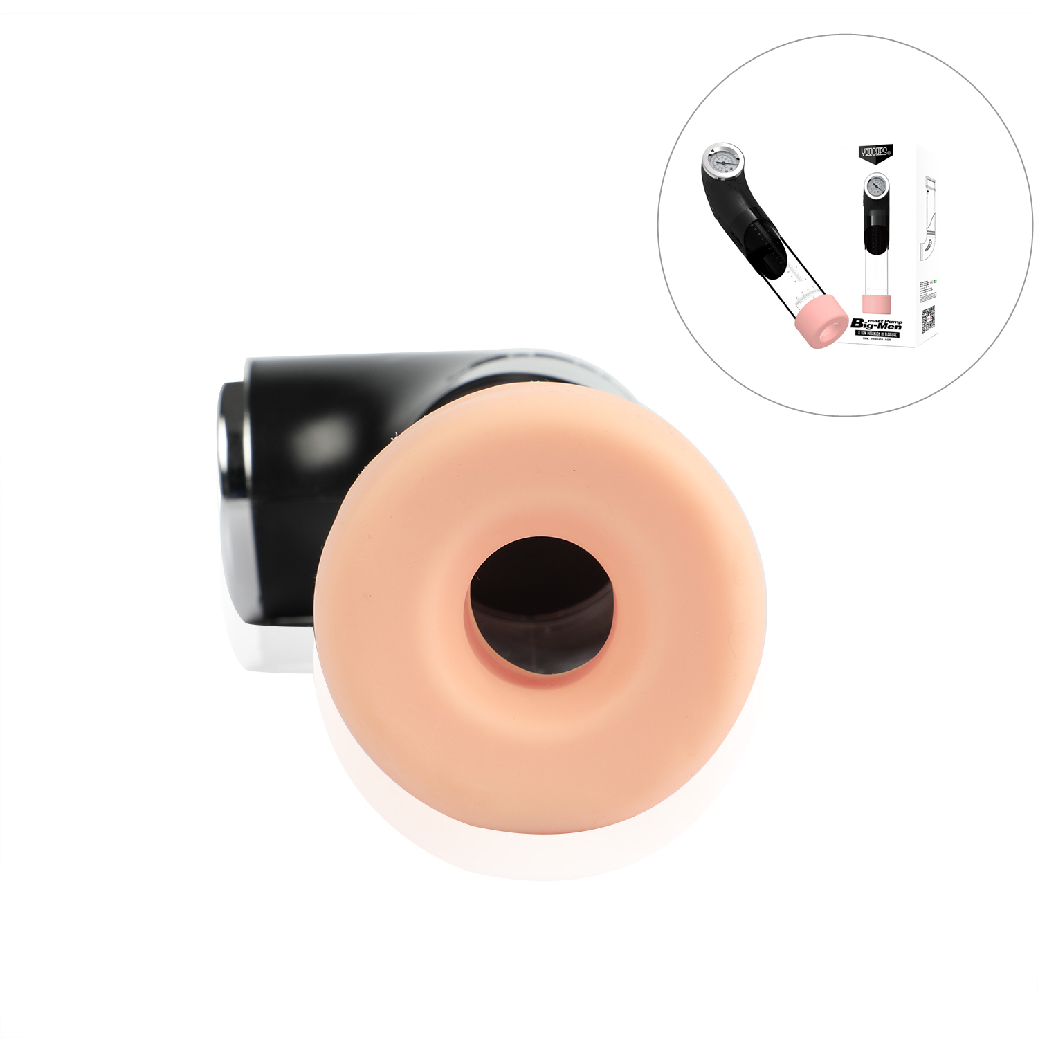 Big-men men's suction penis exerciser aircraft barrel liner original sealing sleeve mat soft rubber ring accessory