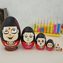 Nezha set baby child born Russian doll cartoon Linden cute 6-layer puzzle animation gift high-end