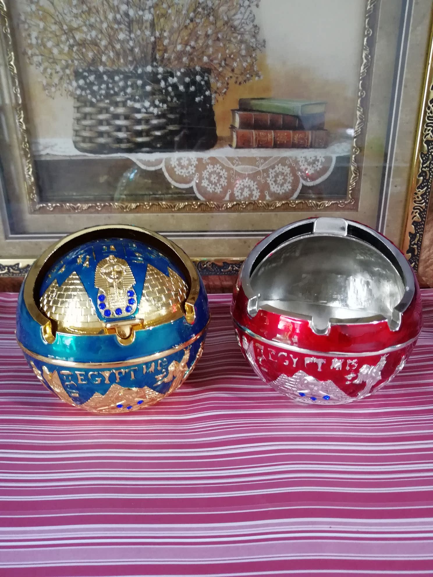 Clearance Alloy Ashtray Personality Trend With Lid Home Office Living Room