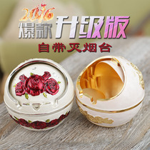 Ashtray creative with lid personality home decoration boys birthday gift KTV Internet cafe gift