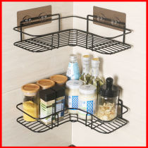 Kitchen Shelve Free of perforated Seasoning Wall-mounted Toilet Wall Triangle Bathroom Toilet Wash and Wash Containing shelf