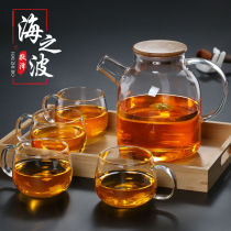 Thickened high temperature resistant glass kettle heat-resistant and explosion-proof bubble teapot boiling teapot fruit teapot tea tea set for home hospitality