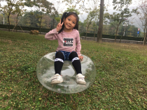 Internet celebrity ins transparent large round stool hall dessert shop home accommodation fashionable simple photography photo inflatable large round stool