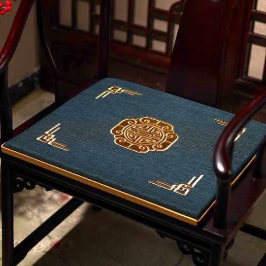 Stuhlkissen im chinesischen Stil, massiver Kreisstuhl, Taishi-Stuhlkissen, Mahagoni-Stuhlkissen, Massivholz-Sofakissen, Teetisch, Esszimmerstuhlkissen