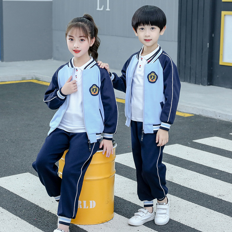Kindergarten Garden Clothing Spring Autumn Suit for men and women Children's sports class Baseball Uniform Three Sets Elementary School Uniforms Winter