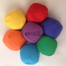 Round 250g solid color throw small sandbags student children traditional folk game toys canvas sandbags