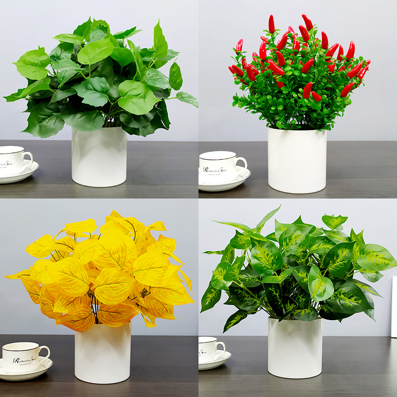 Simulation Climbing Mountain Tiger Potted Plant Room Inside and outside Decorative Plastic Small Potted Fields Park Emulation Flower And Grass Fake Flower Furnishing