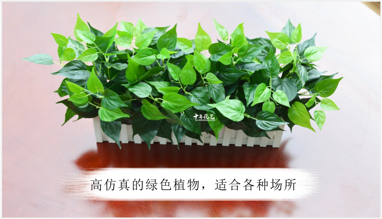 Mô phỏng cây xanh giả củ cải xanh trang trí trong nhà và ngoài trời nhựa trong chậu vườn nhỏ bonsai hoa nhân tạo và cây trang trí - Trang trí nội thất trang tri noi that