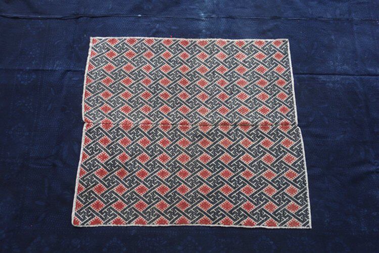 Xiangyin Pavilion looking for bosom friends Guangxi Zhuangjin cotton thread hand-picked woven whole 71*64cm c-593