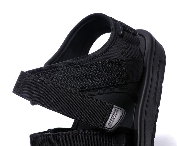 Phiên bản hàn quốc của sandal nam đế mềm đế mềm xu hướng giày đế dày đế xuồng giày đi biển đại học hè đen phong cách mới giày tây
