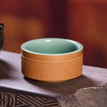 Celadon Master Cup Ceramic Tea Set Kung Fu Tea Cup Longquan Handmade Knife Pattern Single Cup Chinese Tea Bowl Tea Cup