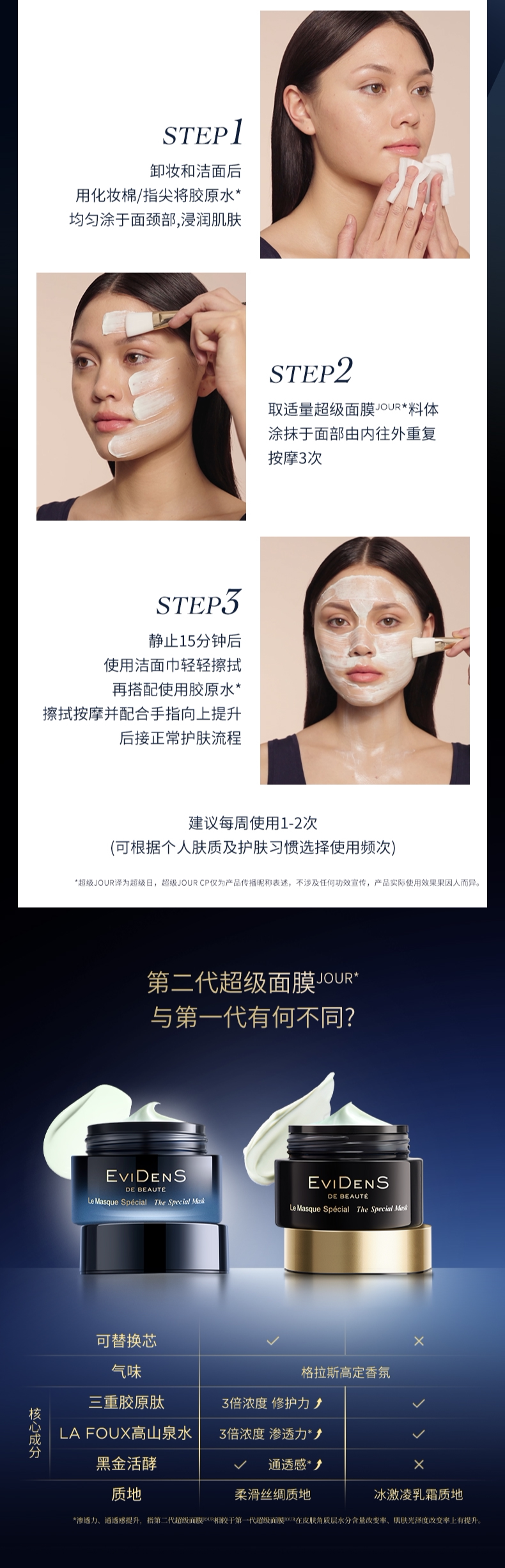 【香港直邮】 法国 伊菲丹 三重胶原多效面膜(全新第二代)50ml - 清洁舒缓 紧致提拉 温和祛角质 多效修护