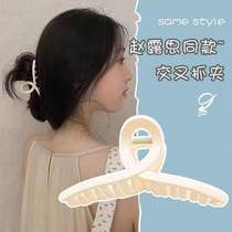 Acrylic hair clip elegant temperament Large back of the head hair clip Matte Korean elegant temperament hair clip shark clip