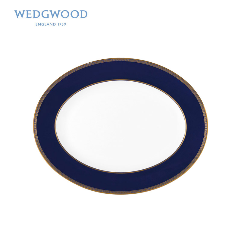 Wedgwood waterford Wedgwood powders in 35 cm oval fish ipads China western food vegetable salad platter