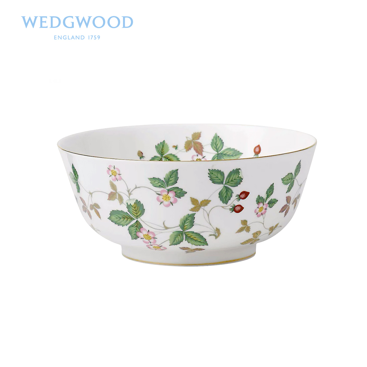 British Wedgwood Wild Strawberry Wild strawberries ipads China 25 cm large soup bowl a salad bowl