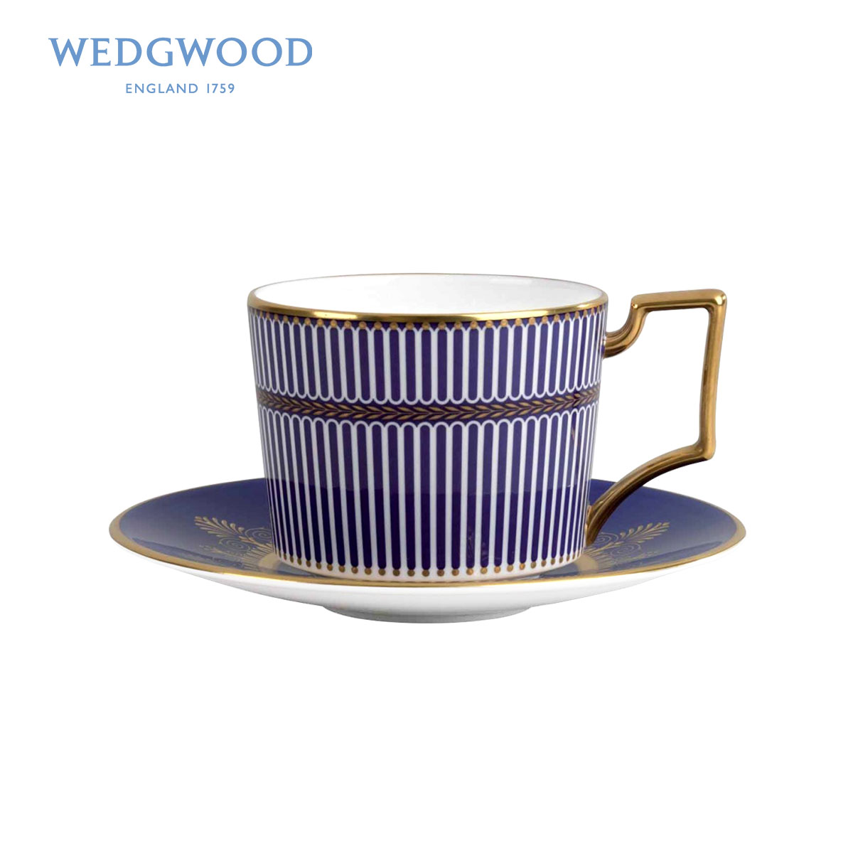 Wedgwood & amp; Bentley Bentley LanYao goldcord blue/pink ipads porcelain cup of a disc of suits for