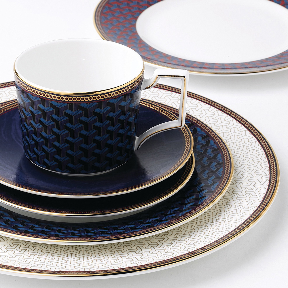 Wedgwood waterford Wedgwood Byzance series of Byzantine ipads China blue glass of a disc of suits for