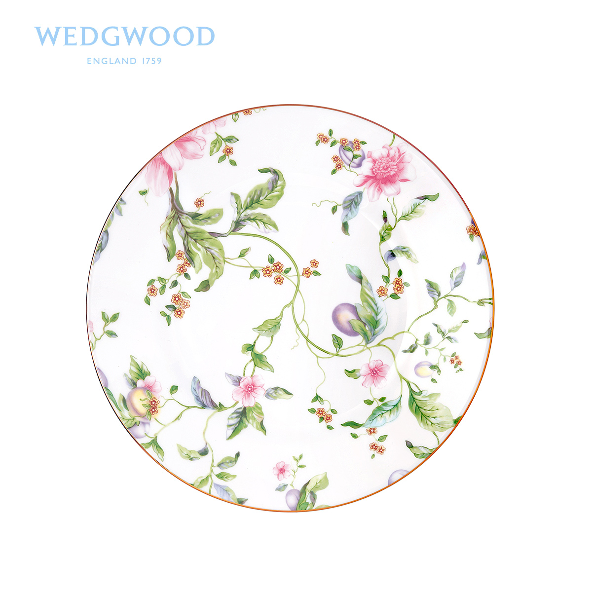 British Wedgwood Sweet name name Plum Sweet berry 20/27 cm flat single ipads porcelain snack plate