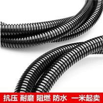 PP flame retardant plastic corrugated pipe threading pipe fireproof snake skin wire sleeve automotive wiring harness wire protection hose