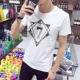 Mùa hè 2018 mới trẻ trung áo thun ngắn tay nam sinh viên Hàn Quốc thời trang áo sơ mi nửa tay nam xu hướng từ bi áo thun polo